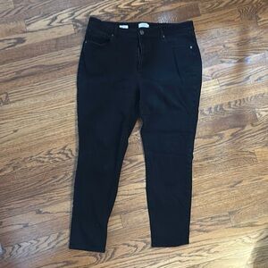 LOFT Black curvy Skinny 5 pocket Jeans - Size 14 - barely worn